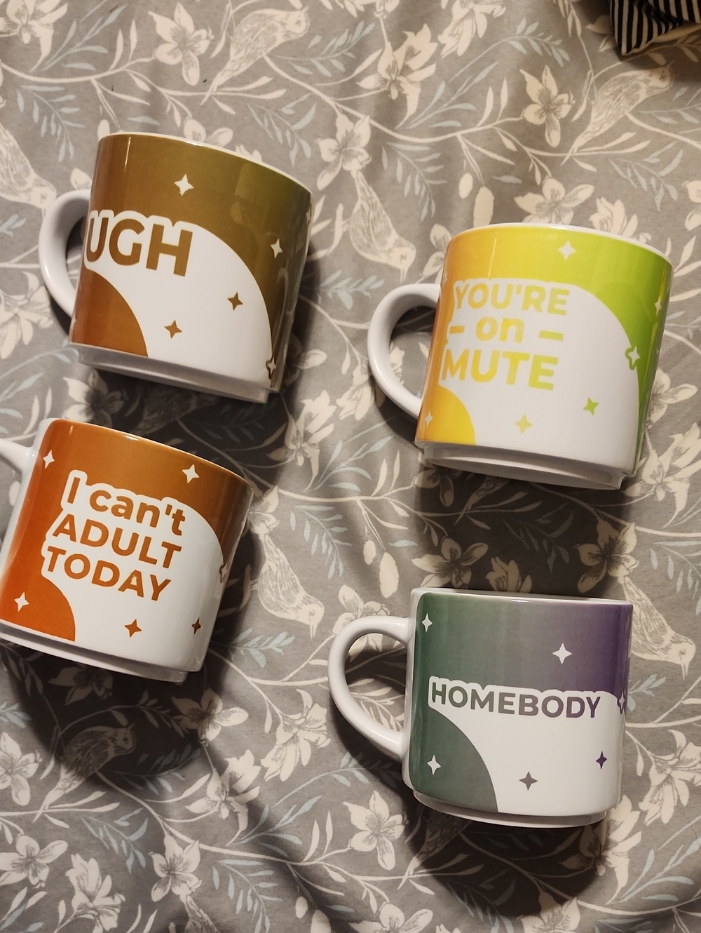 Statement Mugs! Set Of 4